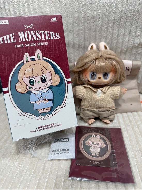 POP MART Other - WARM OAT -The Monsters Hair Salon Series Vinyl Plush Pendant. New. Verified.